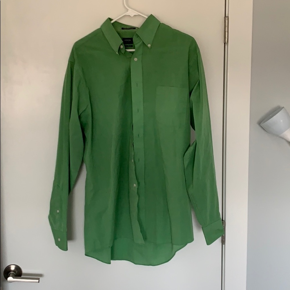 Green dress shirt